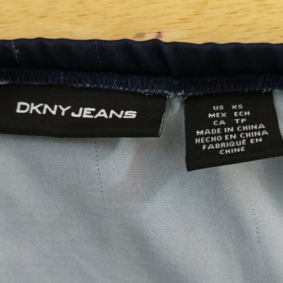 DKNY Jeans Watercolor Silky Slip Dress - Picture 2 of 4